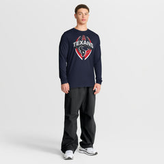 Houston Texans Primetime Legend Icon Performance Long Sleeve T-Shirt Navy | Nike for Sale