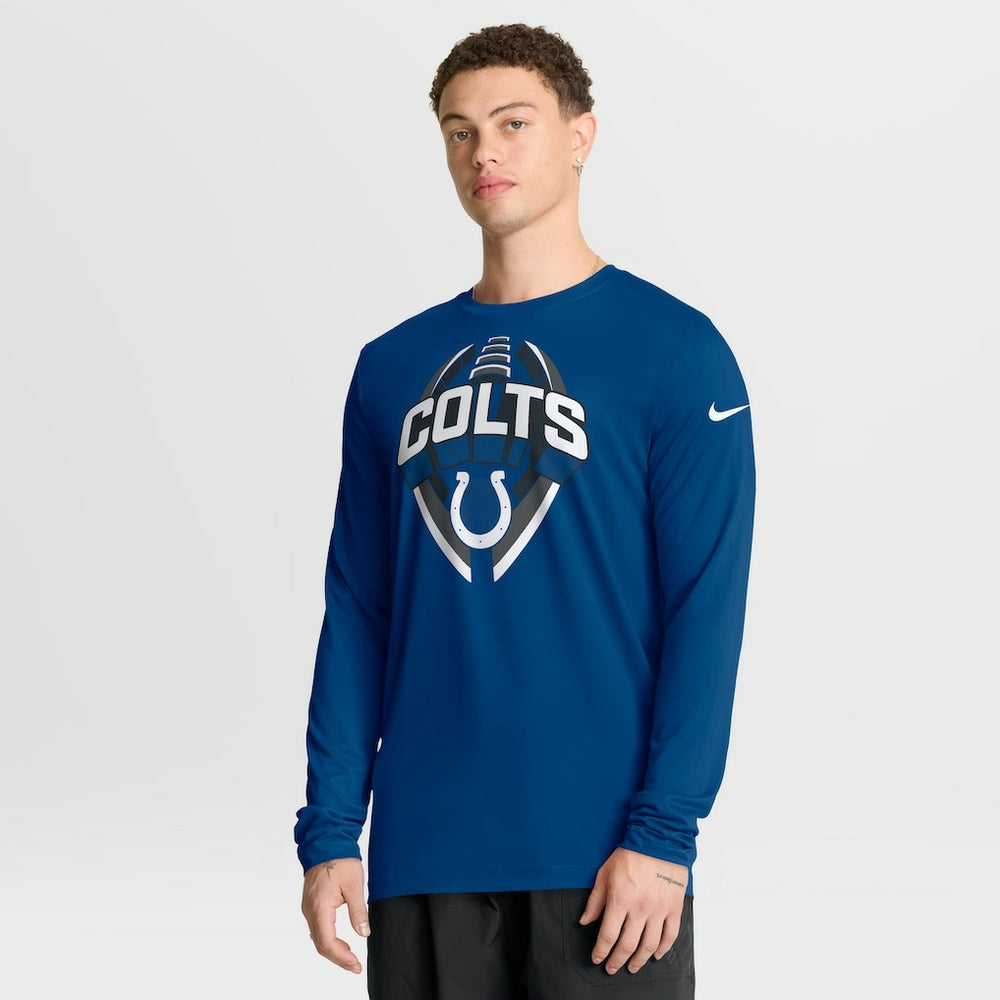 Indianapolis Colts Primetime Legend Icon Performance Long Sleeve T-Shirt Royal | Nike for Sale