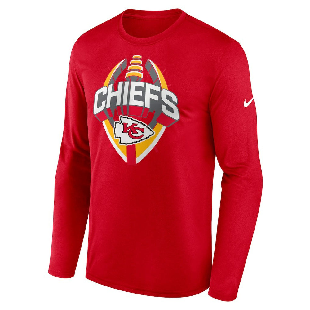 Kansas City Chiefs Primetime Legend Icon Performance Long Sleeve T-Shirt Red | Nike for Sale