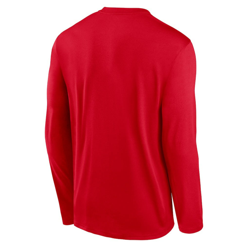 Kansas City Chiefs Primetime Legend Icon Performance Long Sleeve T-Shirt Red | Nike for Sale