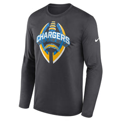 Los Angeles Chargers Primetime Legend Icon Performance Long Sleeve T-Shirt Anthracite | Nike for Sale
