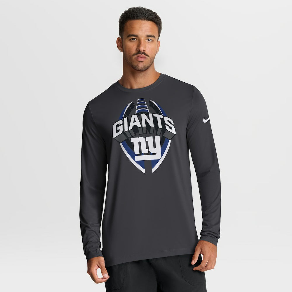 New York Giants Primetime Legend Icon Performance Long Sleeve T-Shirt Anthracite | Nike for Sale