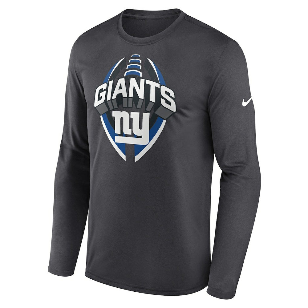 New York Giants Primetime Legend Icon Performance Long Sleeve T-Shirt Anthracite | Nike for Sale