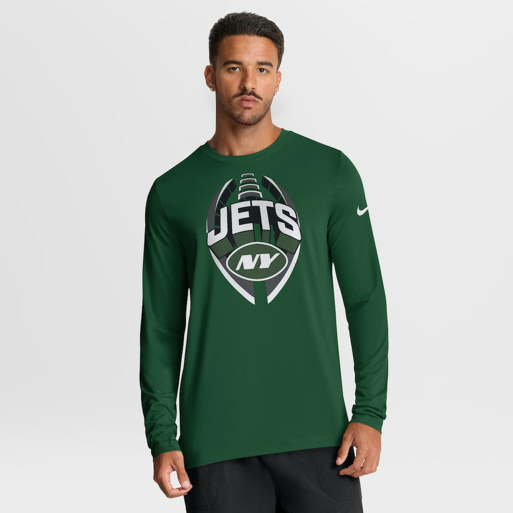 New York Jets Primetime Legend Icon Performance Long Sleeve T-Shirt Green | Nike for Sale