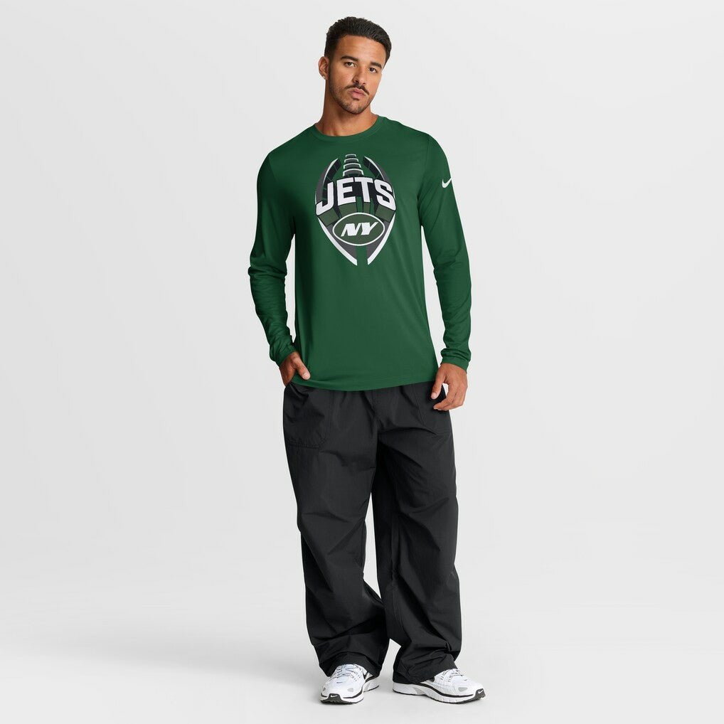 New York Jets Primetime Legend Icon Performance Long Sleeve T-Shirt Green | Nike for Sale