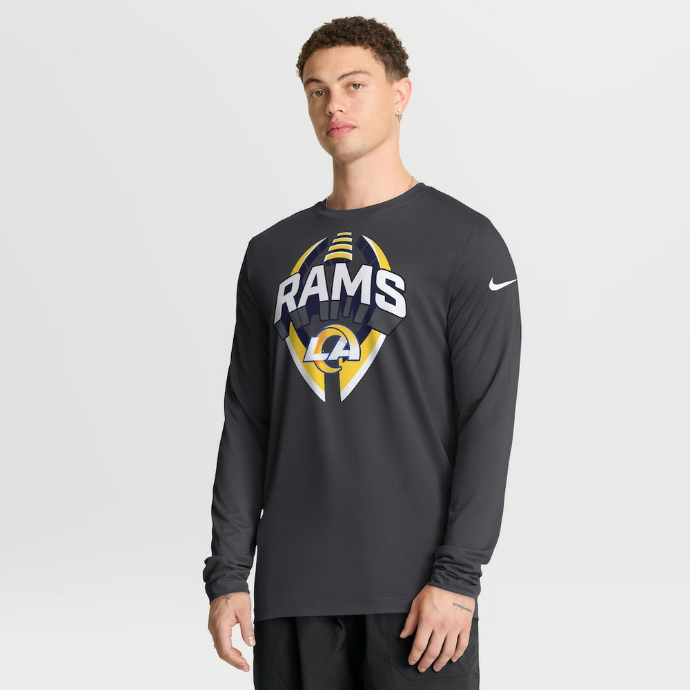 Los Angeles Rams Primetime Legend Icon Performance Long Sleeve T-Shirt Anthracite | Nike for Sale