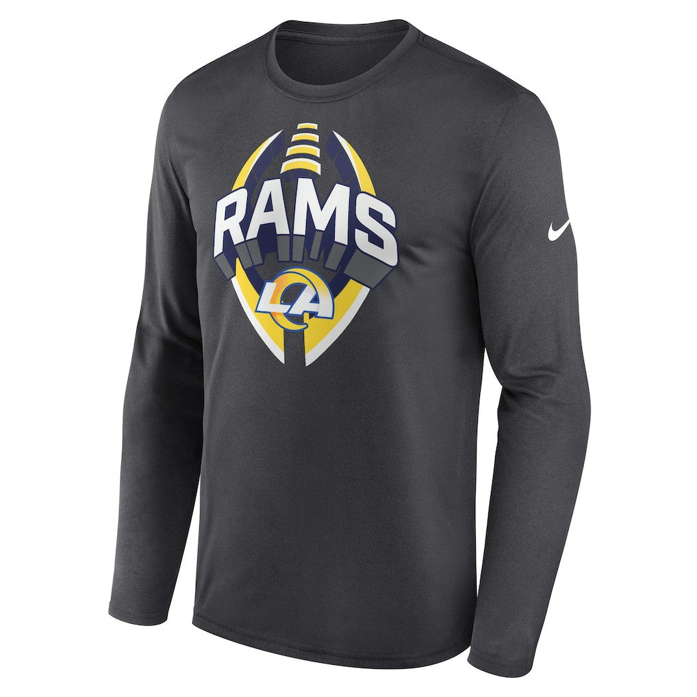 Los Angeles Rams Primetime Legend Icon Performance Long Sleeve T-Shirt Anthracite | Nike for Sale