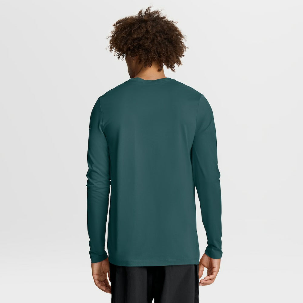 Philadelphia Eagles Primetime Legend Icon Performance Long Sleeve T-Shirt Midnight Green | Nike for Sale