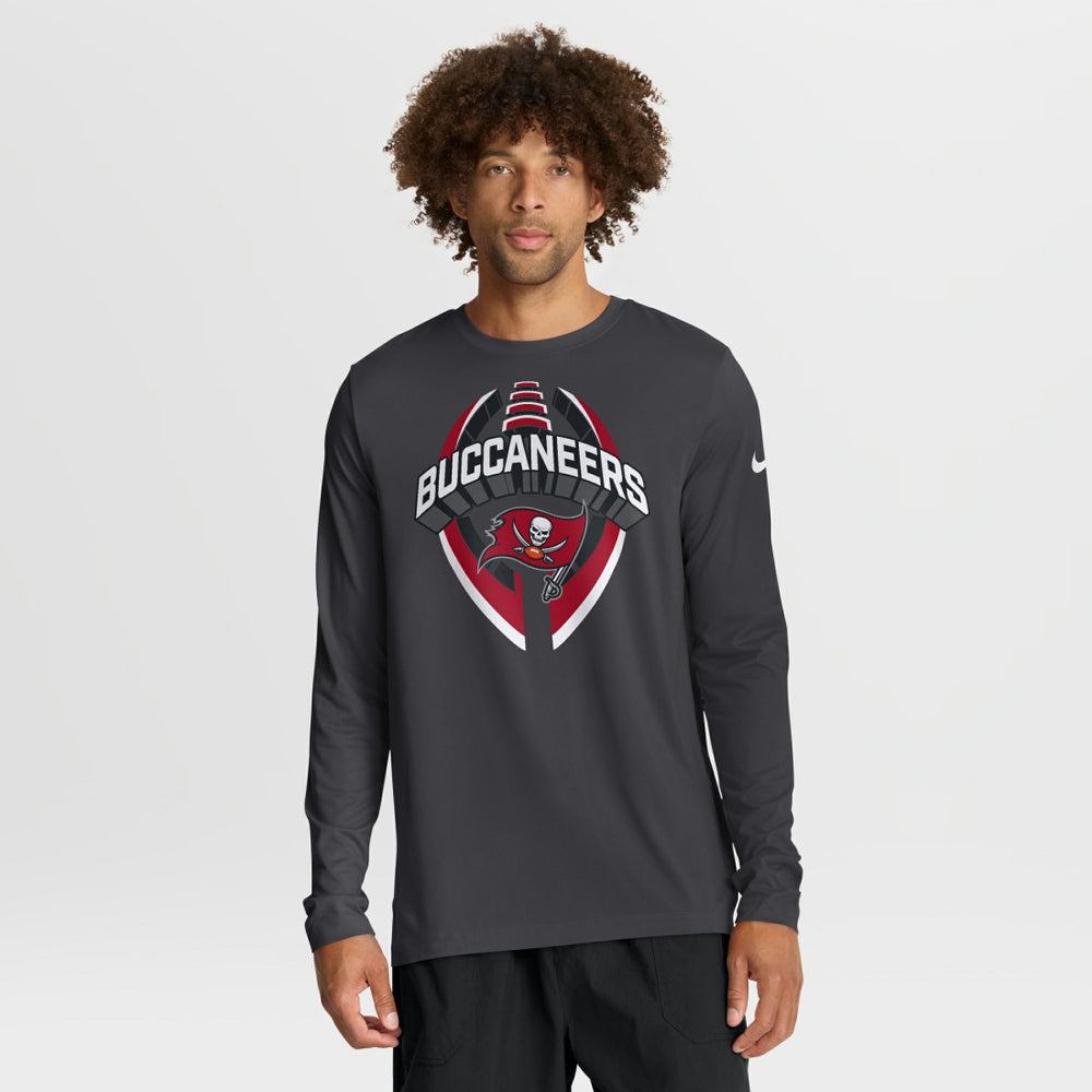 Tampa Bay Buccaneers Primetime Legend Icon Performance Long Sleeve T-Shirt Anthracite | Nike for Sale