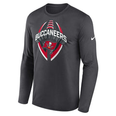 Tampa Bay Buccaneers Primetime Legend Icon Performance Long Sleeve T-Shirt Anthracite | Nike for Sale