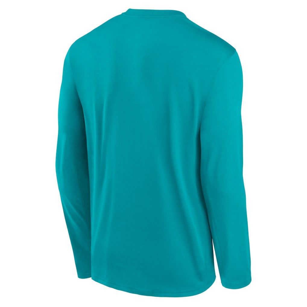 Miami Dolphins Primetime Legend Icon Performance Long Sleeve T-Shirt Aqua | Nike for Sale