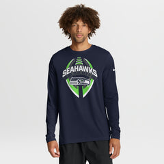 Seattle Seahawks Primetime Legend Icon Performance Long Sleeve T-Shirt College Navy | Nike for Sale