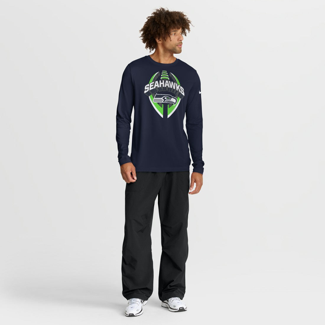 Seattle Seahawks Primetime Legend Icon Performance Long Sleeve T-Shirt College Navy | Nike for Sale