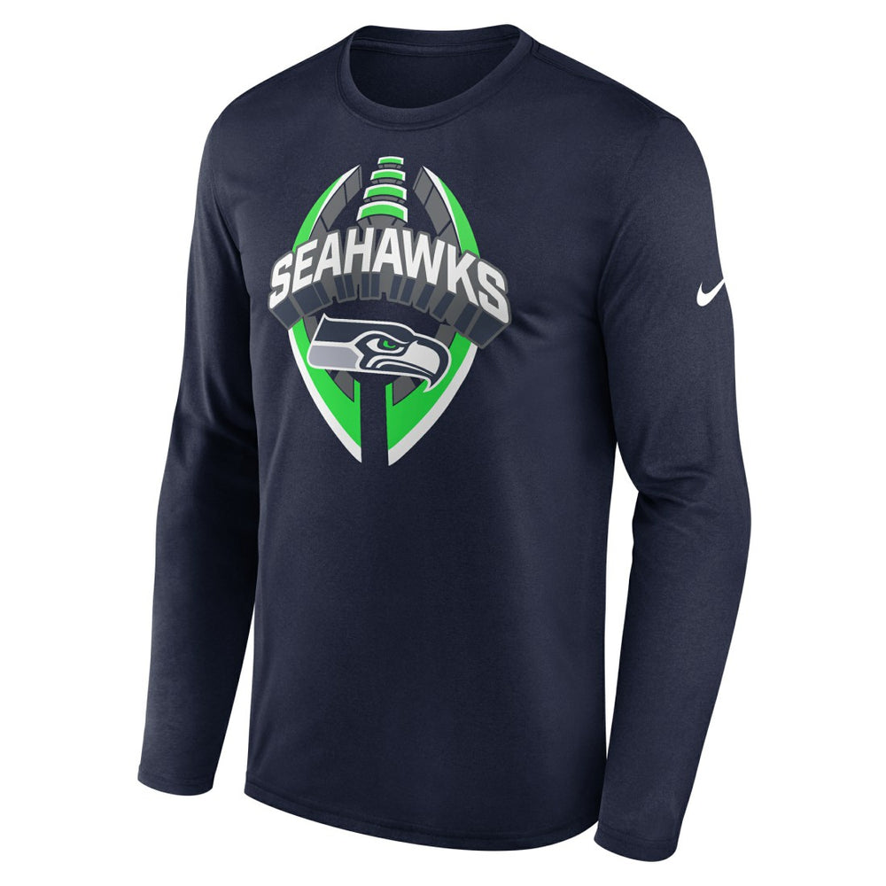 Seattle Seahawks Primetime Legend Icon Performance Long Sleeve T-Shirt College Navy | Nike for Sale