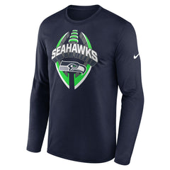 Seattle Seahawks Primetime Legend Icon Performance Long Sleeve T-Shirt College Navy | Nike for Sale