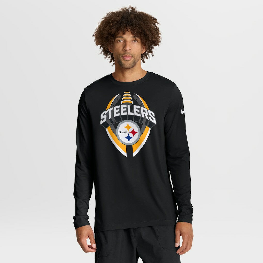Pittsburgh Steelers Primetime Legend Icon Performance Long Sleeve T-Shirt Black | Nike for Sale