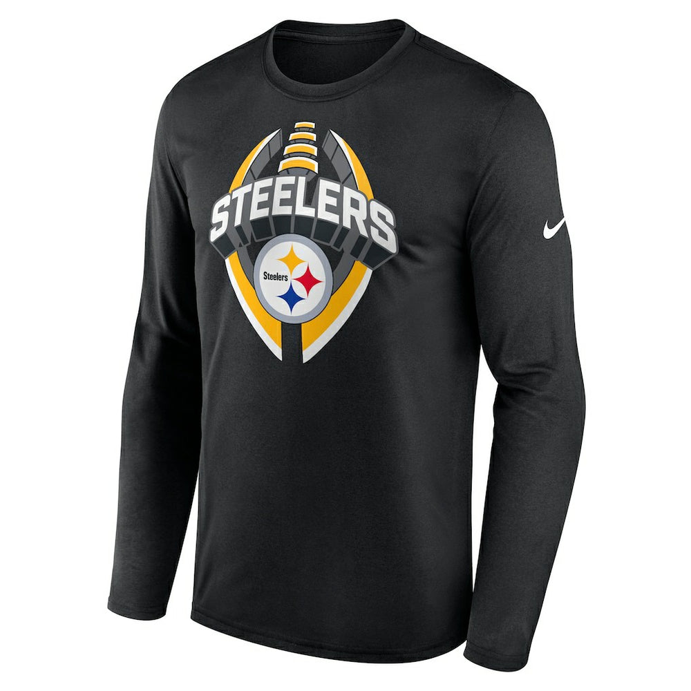 Pittsburgh Steelers Primetime Legend Icon Performance Long Sleeve T-Shirt Black | Nike for Sale