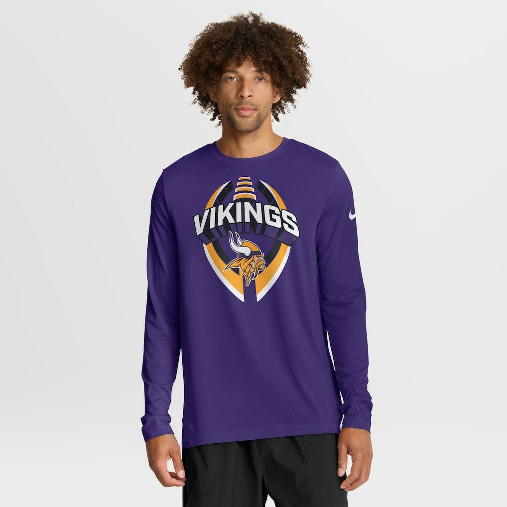 Minnesota Vikings Primetime Legend Icon Performance Long Sleeve T-Shirt Purple | Nike for Sale