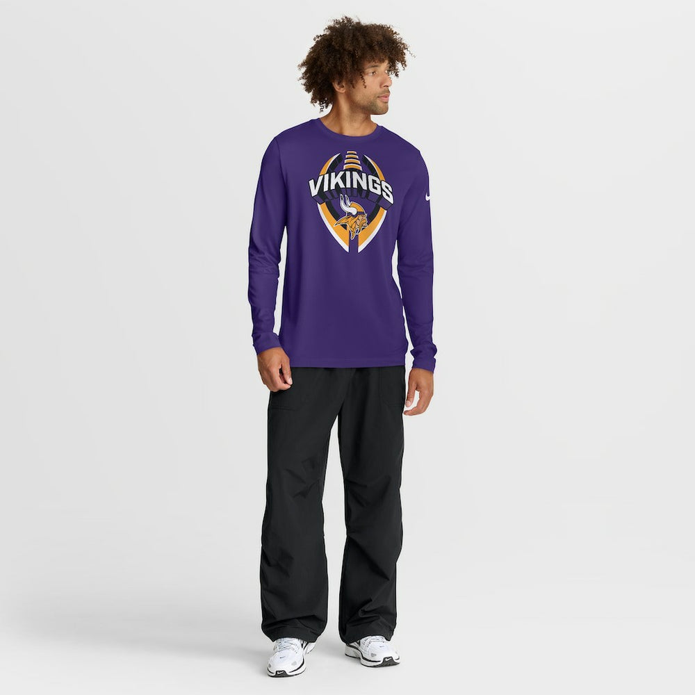 Minnesota Vikings Primetime Legend Icon Performance Long Sleeve T-Shirt Purple | Nike for Sale