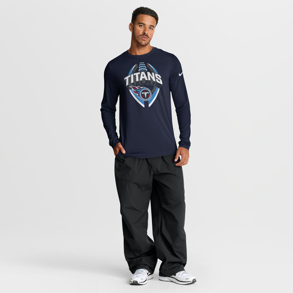 Tennessee Titans Primetime Legend Icon Performance Long Sleeve T-Shirt Navy | Nike for Sale