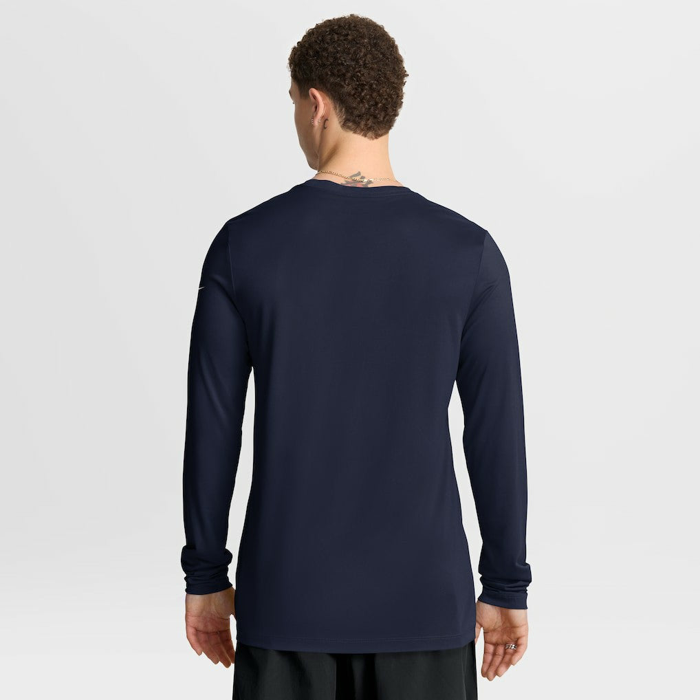 New England Patriots Primetime Legend Icon Performance Long Sleeve T-Shirt Navy | Nike for Sale