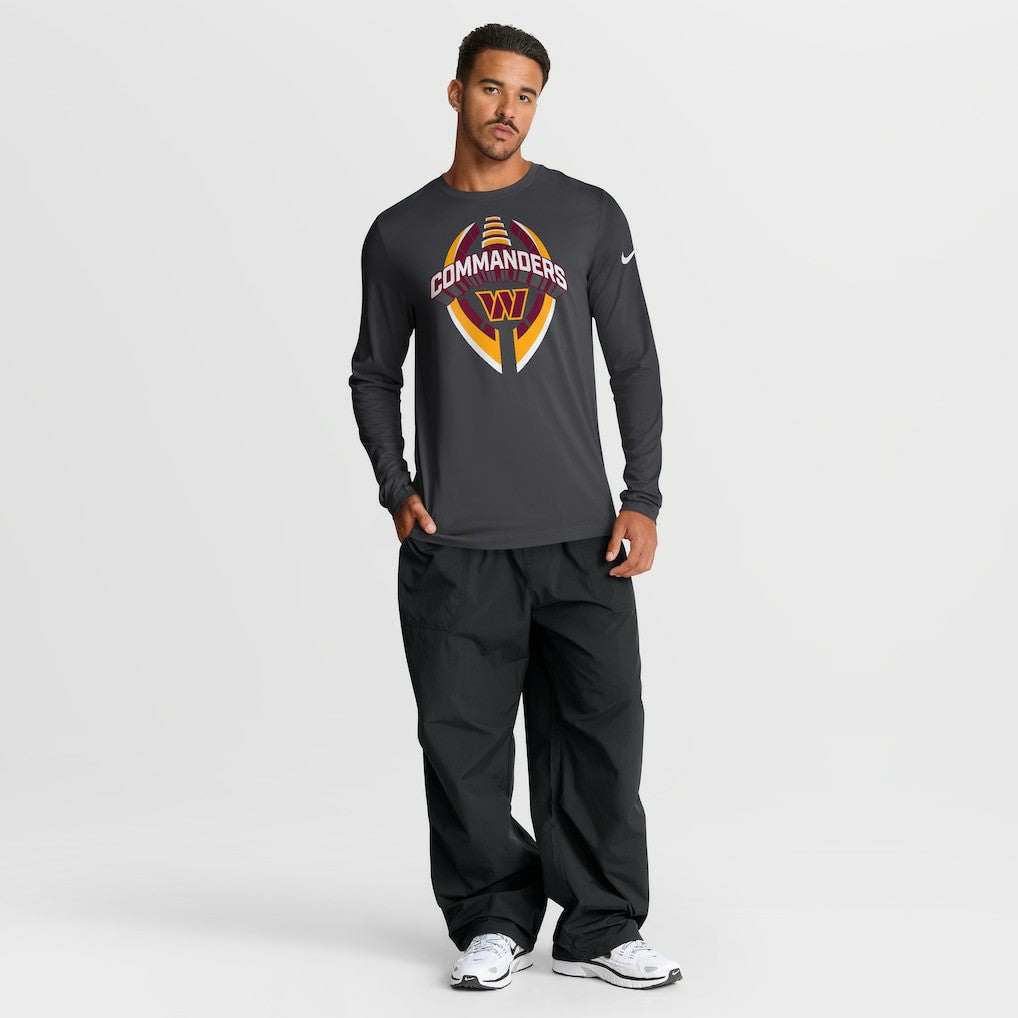 Washington Commanders Primetime Legend Icon Performance Long Sleeve T-Shirt Anthracite | Nike for Sale
