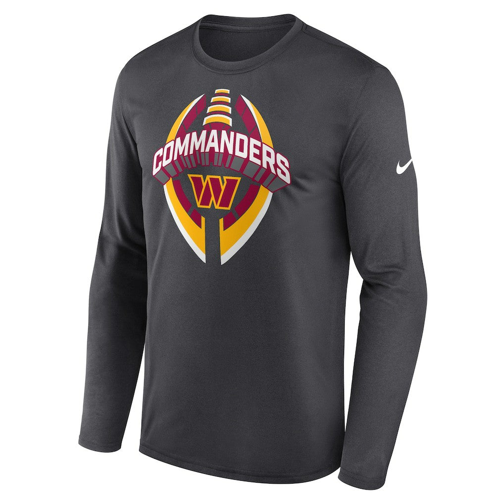 Washington Commanders Primetime Legend Icon Performance Long Sleeve T-Shirt Anthracite | Nike for Sale