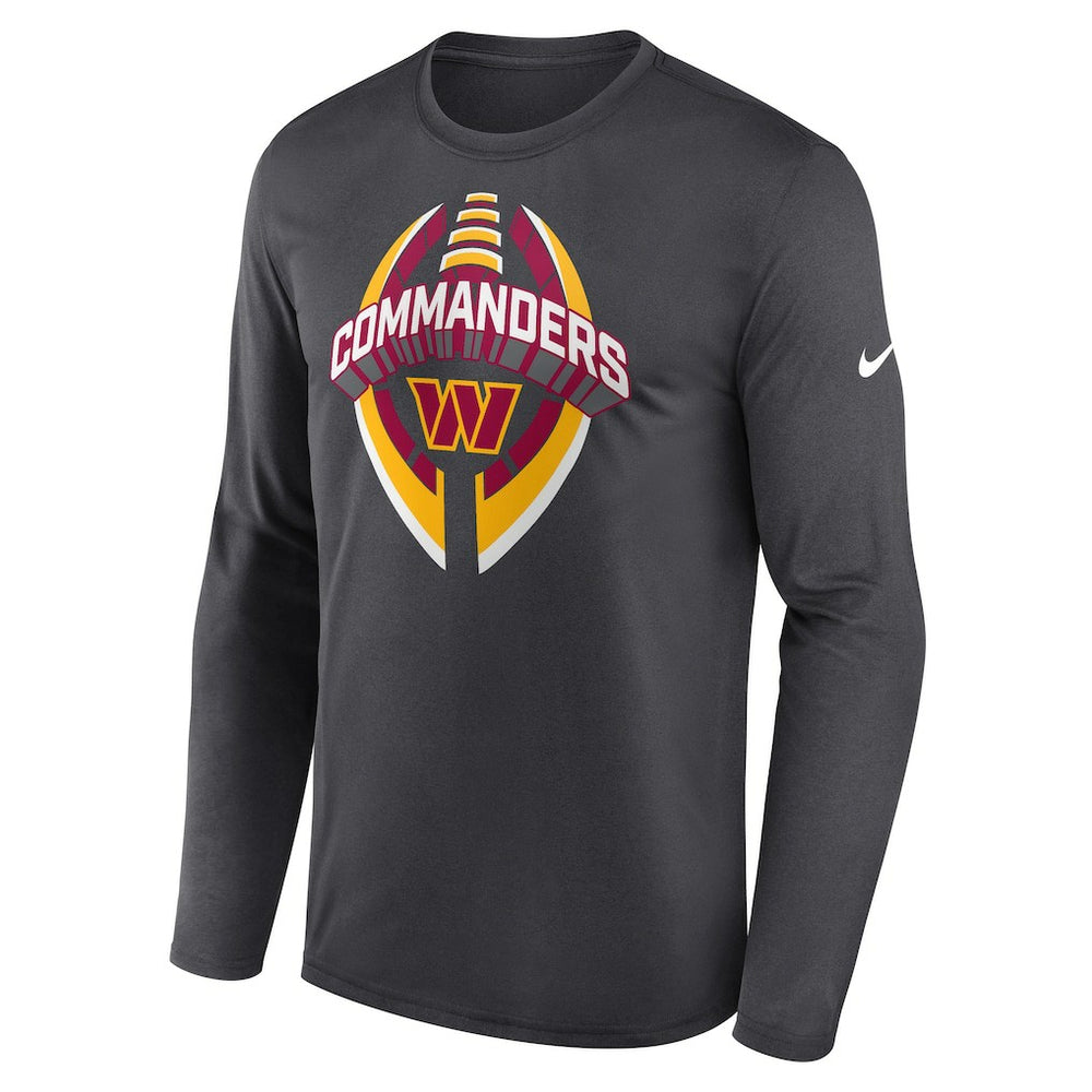 Washington Commanders Primetime Legend Icon Performance Long Sleeve T-Shirt Anthracite | Nike for Sale