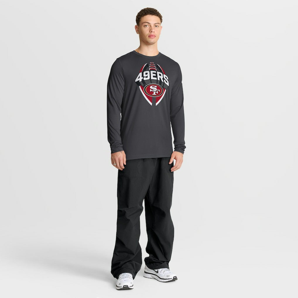 San Francisco 49ers Primetime Legend Icon Performance Long Sleeve T-Shirt Anthracite | Nike for Sale