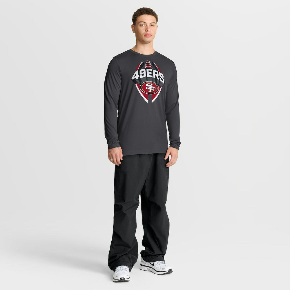 San Francisco 49ers Primetime Legend Icon Performance Long Sleeve T-Shirt Anthracite | Nike for Sale