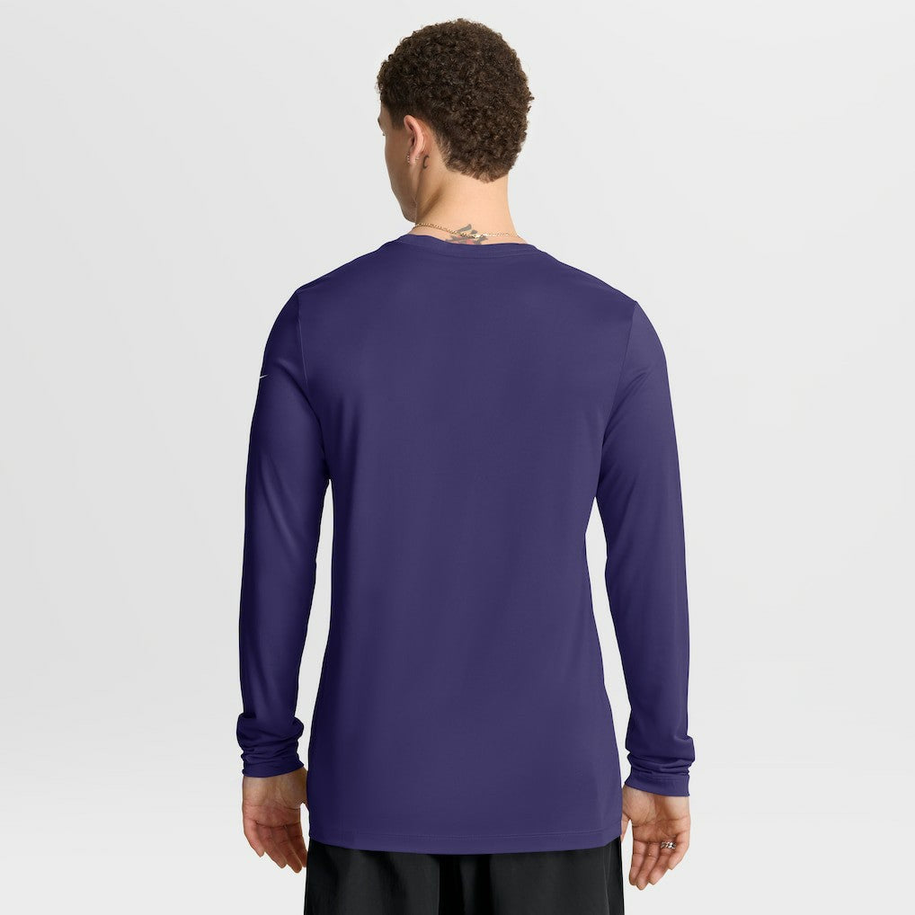 Baltimore Ravens Primetime Legend Icon Performance Long Sleeve T-Shirt Purple | Nike for Sale