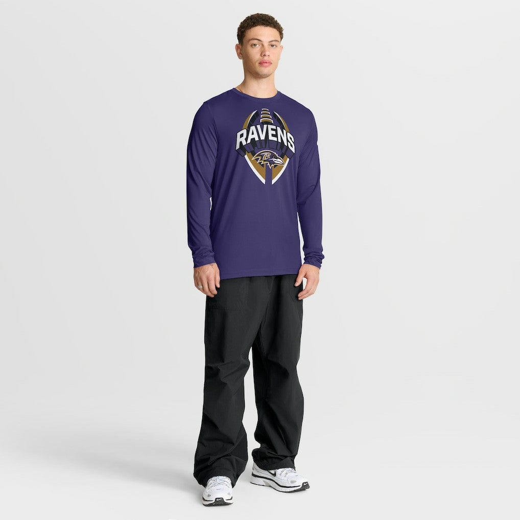 Baltimore Ravens Primetime Legend Icon Performance Long Sleeve T-Shirt Purple | Nike for Sale