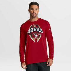 San Francisco 49ers Primetime Legend Icon Performance Long Sleeve T-Shirt Scarlet | Nike for Sale