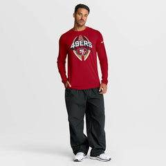 San Francisco 49ers Primetime Legend Icon Performance Long Sleeve T-Shirt Scarlet | Nike for Sale