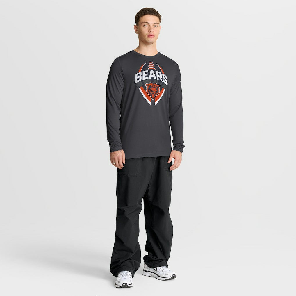 Chicago Bears Primetime Legend Icon Performance Long Sleeve T-Shirt Anthracite | Nike for Sale