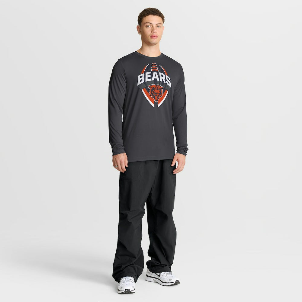 Chicago Bears Primetime Legend Icon Performance Long Sleeve T-Shirt Anthracite | Nike for Sale