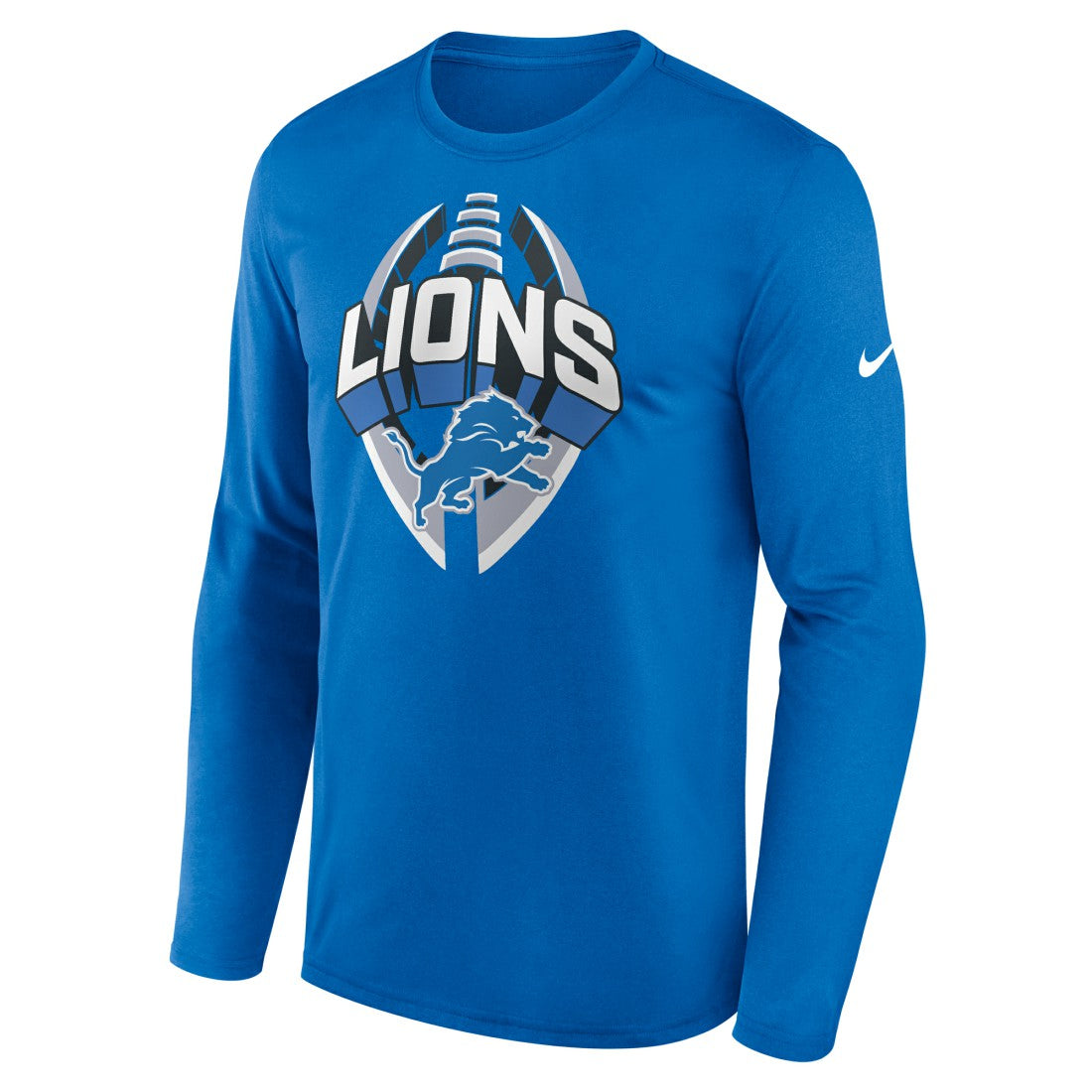 Detroit Lions Primetime Legend Icon Performance Long Sleeve T-Shirt Blue | Nike for Sale