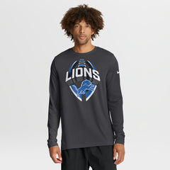 Detroit Lions Primetime Legend Icon Performance Long Sleeve T-Shirt Anthracite | Nike for Sale