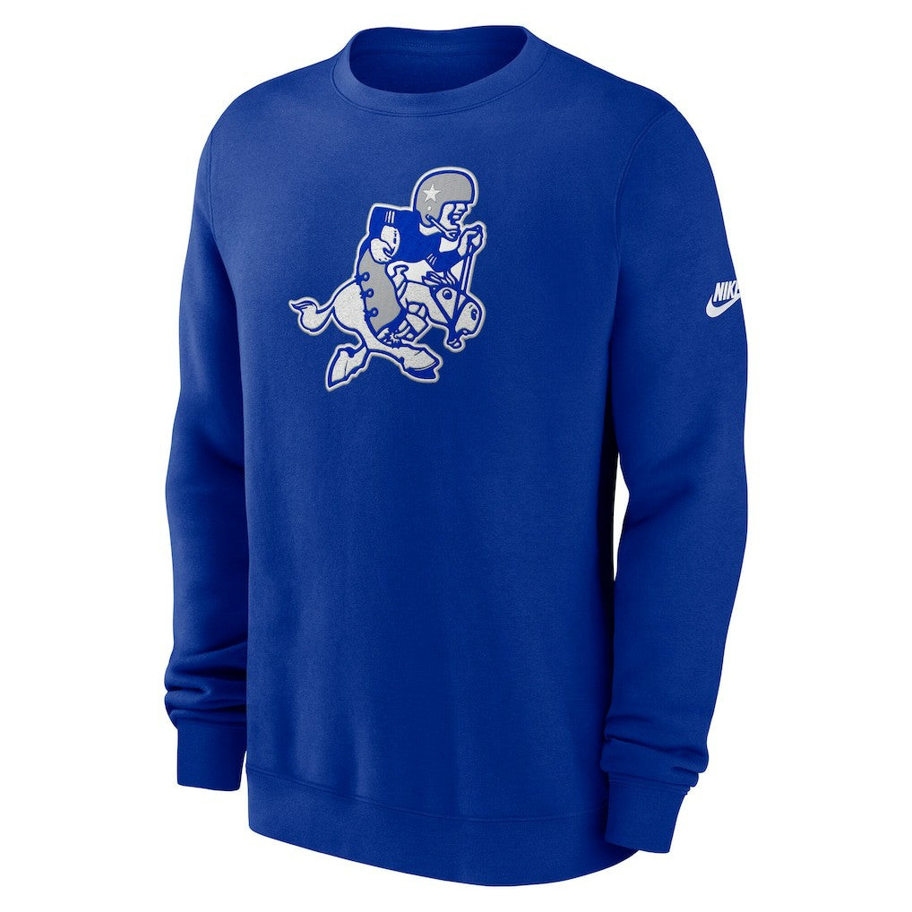Dallas Cowboys Swing Pass Rewind Club Pullover Sweatshirt Royal | Nike for Sale
