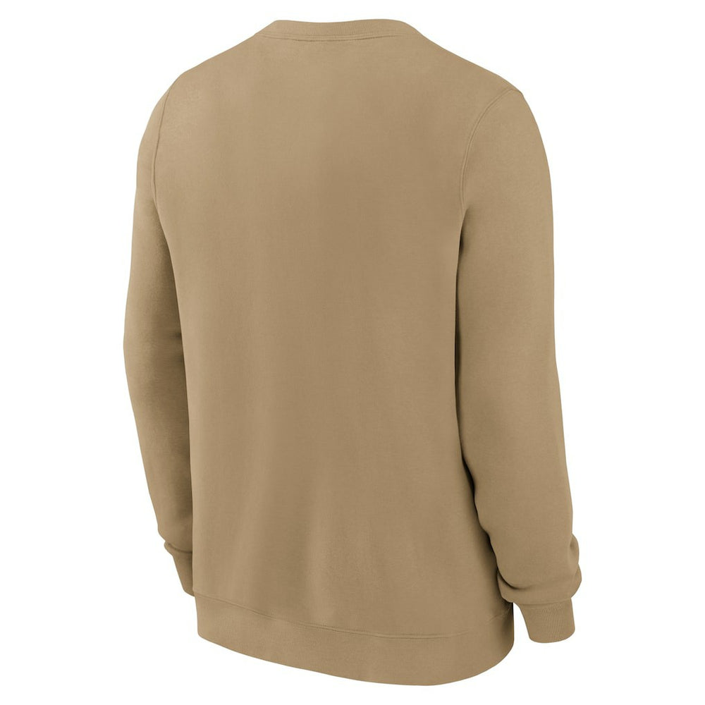 Miami Dolphins Swing Pass Rewind Club Pullover Sweatshirt Tan | Nike for Sale