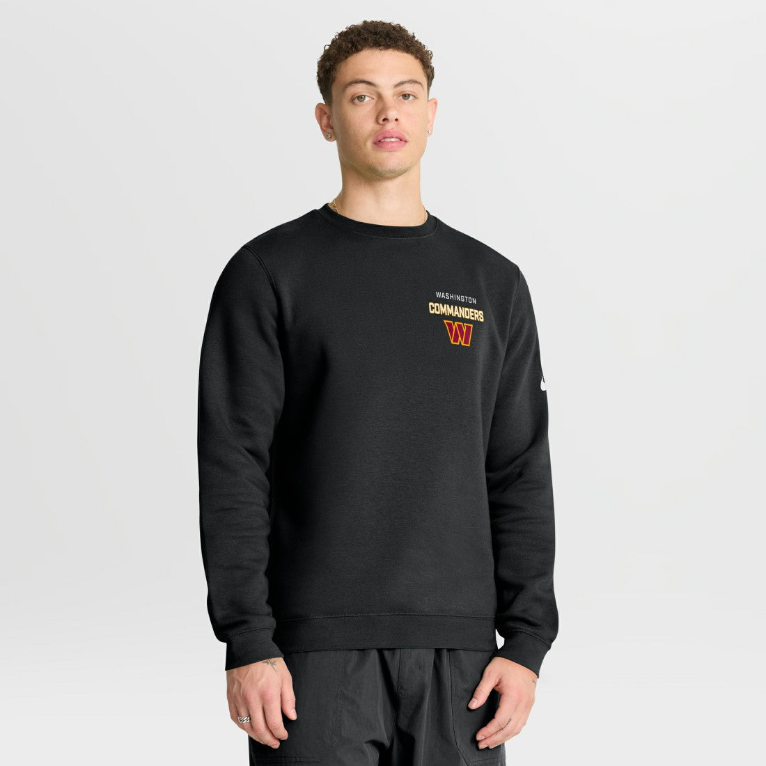 Washington Commanders Primetime Club Fleece Pullover Sweatshirt Black | Nike for Sale