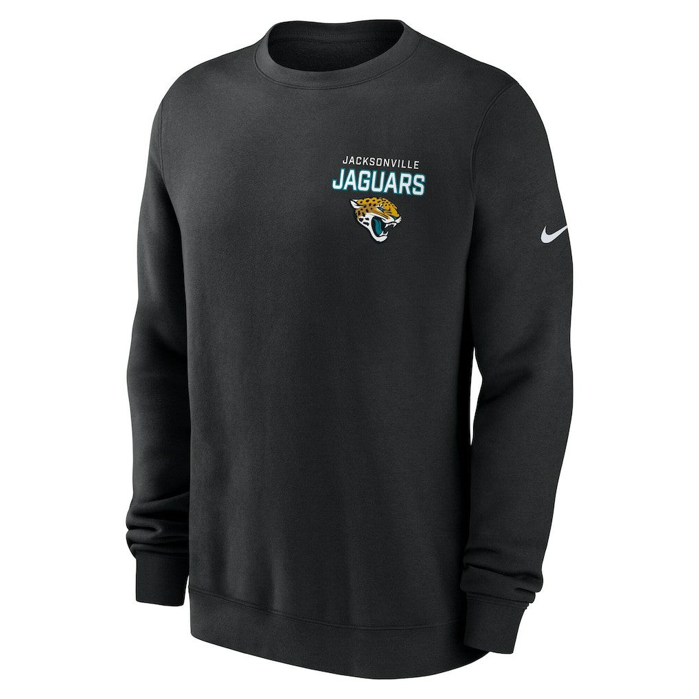 Jacksonville Jaguars Primetime Club Fleece Pullover Sweatshirt Black | Nike for Sale