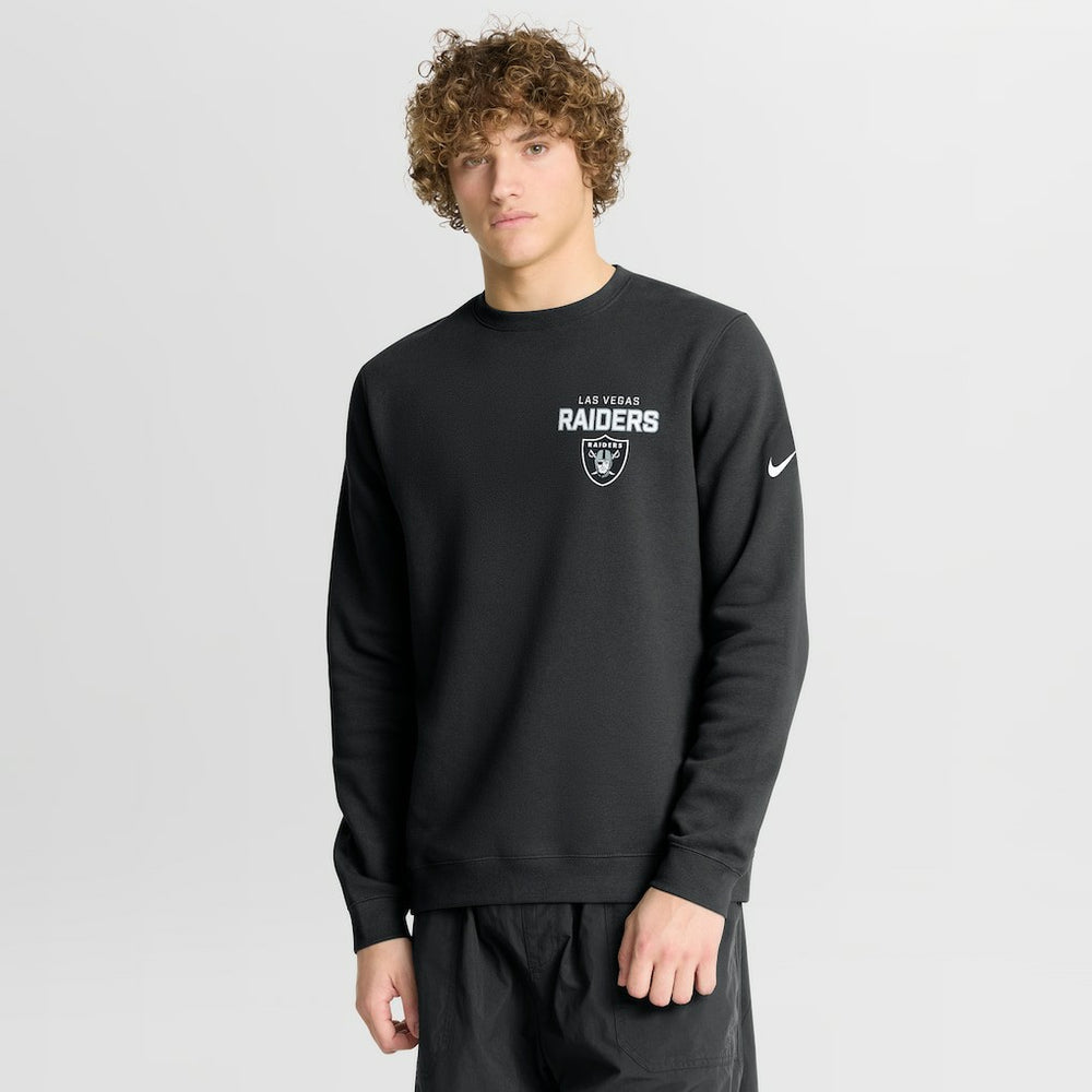 Las Vegas Raiders Primetime Club Fleece Pullover Sweatshirt Black | Nike for Sale