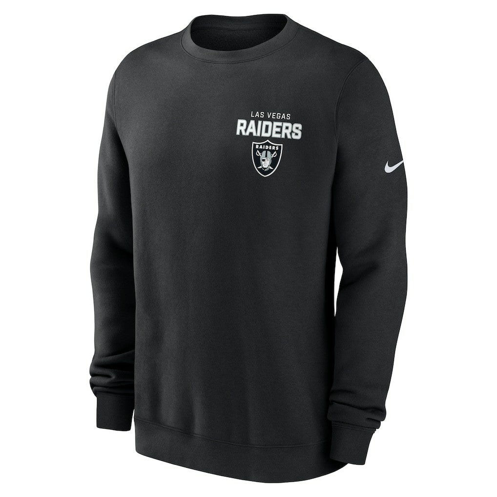 Las Vegas Raiders Primetime Club Fleece Pullover Sweatshirt Black | Nike for Sale