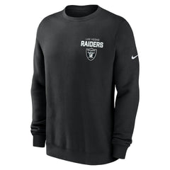 Las Vegas Raiders Primetime Club Fleece Pullover Sweatshirt Black | Nike for Sale