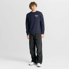 New England Patriots Primetime Club Fleece Pullover Sweatshirt Navy | Nike for Sale