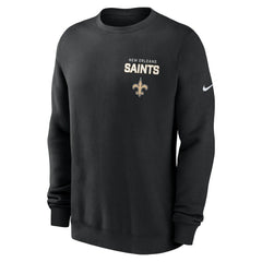 New Orleans Saints Primetime Club Fleece Pullover Sweatshirt Black | Nike for Sale