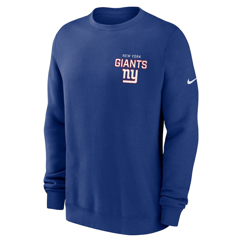 New York Giants Primetime Club Fleece Pullover Sweatshirt Royal | Nike for Sale