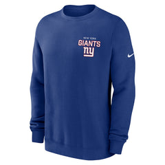 New York Giants Primetime Club Fleece Pullover Sweatshirt Royal | Nike for Sale