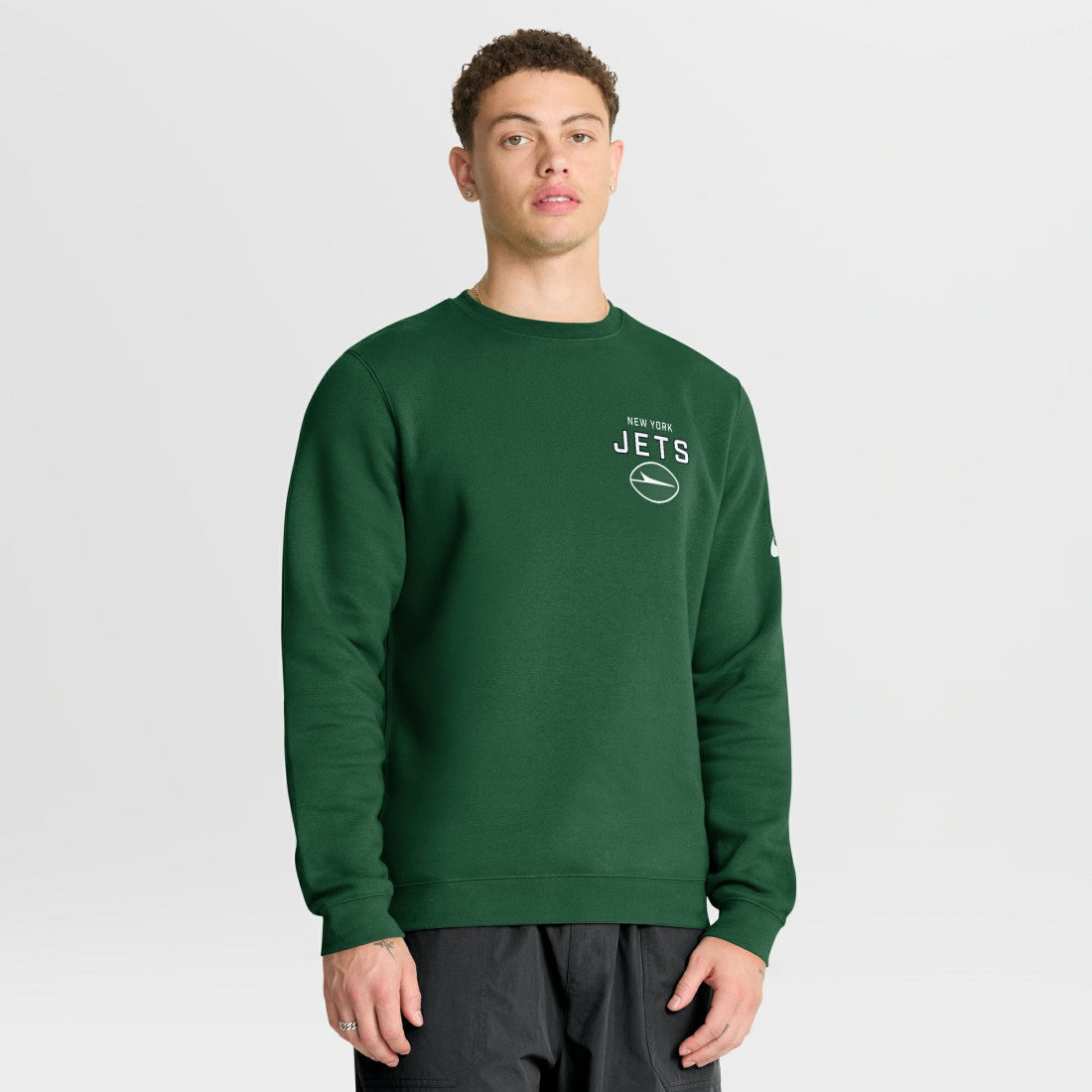 New York Jets Primetime Club Fleece Pullover Sweatshirt Green | Nike for Sale